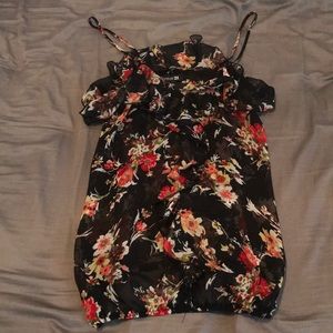 Floral chiffon top